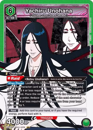 Yachiru Unohana (070) (UE01BT/BLC-1-070), BLEACH: Thousand-Year Blood War — Union Arena card price
