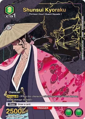 Shunsui Kyoraku (074) (R*) (UE01BT/BLC-1-074), BLEACH: Thousand-Year Blood War — Union Arena card price