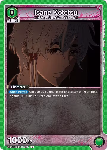 Isane Kotetsu (UE01BT/BLC-1-077), BLEACH: Thousand-Year Blood War — Union Arena card price