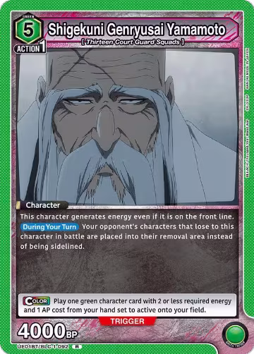 Shigekuni Genryusai Yamamoto (092) (UE01BT/BLC-1-092), BLEACH: Thousand-Year Blood War — Union Arena card price