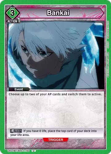 Bankai (100) (UE01BT/BLC-1-100), BLEACH: Thousand-Year Blood War — Union Arena card price