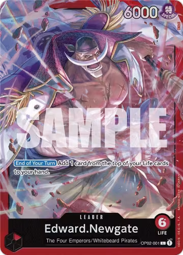 Edward.Newgate (OP02-001) (OP02-001), ST-15: Starter Deck 15 RED Edward.Newgate — One Piece card price