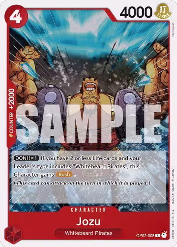 Jozu (OP02-008) — card price