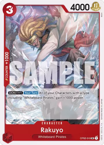 Rakuyo (OP02-019), ST-15: Starter Deck 15 RED Edward.Newgate — One Piece card price