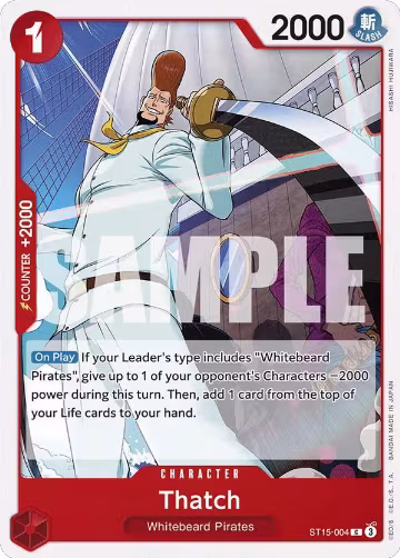 Thatch (ST15-004), ST-15: Starter Deck 15 RED Edward.Newgate — One Piece card price