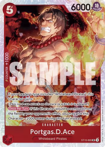 Portgas.D.Ace (ST15-005), ST-15: Starter Deck 15 RED Edward.Newgate — One Piece card price