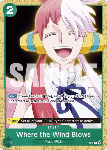 Where the Wind Blows (P-058), ST-16: Starter Deck 16 GREEN Uta — One Piece card price