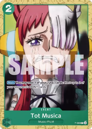 Tot Musica (P-060), ST-16: Starter Deck 16 GREEN Uta — One Piece card price