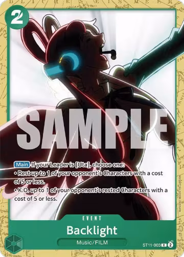 Backlight (ST11-003), ST-16: Starter Deck 16 GREEN Uta — One Piece card price