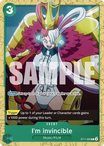 I'm invincible (ST11-005), ST-16: Starter Deck 16 GREEN Uta — One Piece card price