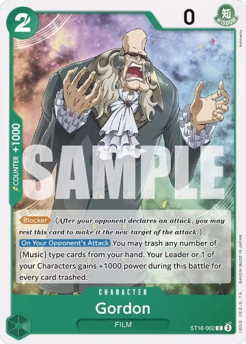 Gordon (ST16-002), ST-16: Starter Deck 16 GREEN Uta — One Piece card price