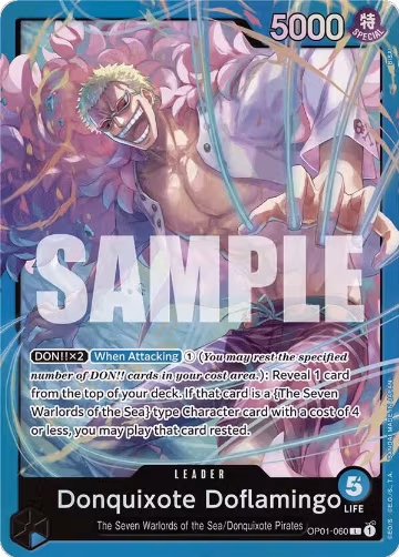 Donquixote Doflamingo (OP01-060) (OP01-060), ST-17: Starter Deck 17 BLUE Donquixote Doflamingo — One Piece card price