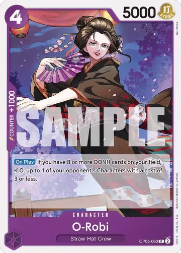 O-Robi (OP05-063), ST-18: Starter Deck 18 PURPLE Monkey.D.Luffy — One Piece card price
