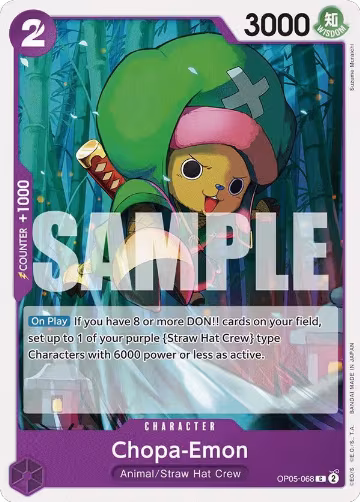 Chopa-Emon (OP05-068), ST-18: Starter Deck 18 PURPLE Monkey.D.Luffy — One Piece card price