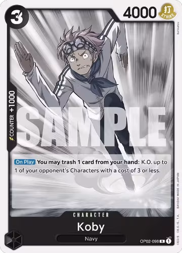 Koby (OP02-098) — card price