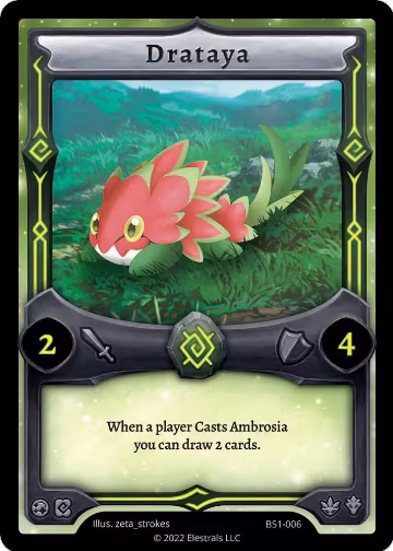 Drataya (BS1-006), Base Set [Kickstarter Edition] — Elestrals card price