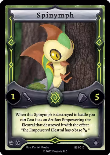 Spinymph (BS1-010), Base Set [Kickstarter Edition] — Elestrals card price
