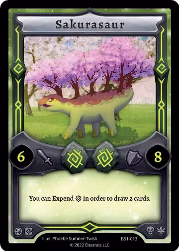 Sakurasaur (BS1-013), Base Set [Kickstarter Edition] — Elestrals card price