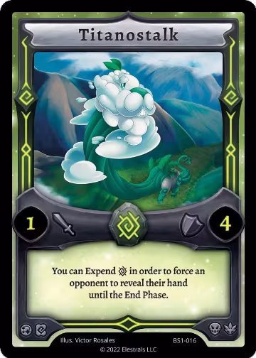 Titanostalk (BS1-016), Base Set [Kickstarter Edition] — Elestrals card price