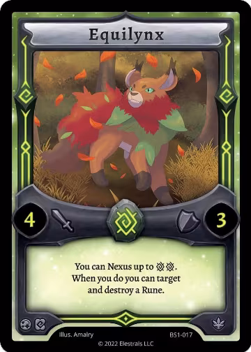 Equilynx (BS1-017), Base Set [Kickstarter Edition] — Elestrals card price