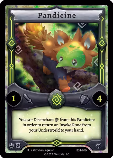 Pandicine (BS1-019), Base Set [Kickstarter Edition] — Elestrals card price