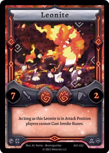 Leonite (BS1-032), Base Set [Kickstarter Edition] — Elestrals card price