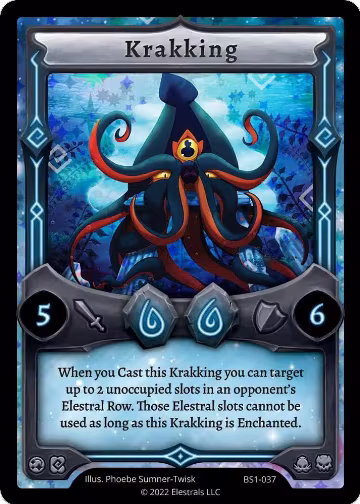 Krakking (BS1-037), Base Set [Kickstarter Edition] — Elestrals card price