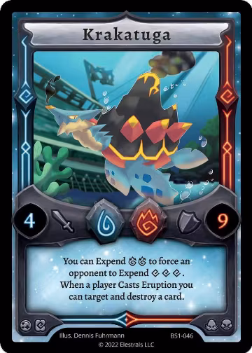 Krakatuga (BS1-046), Base Set [Kickstarter Edition] — Elestrals card price