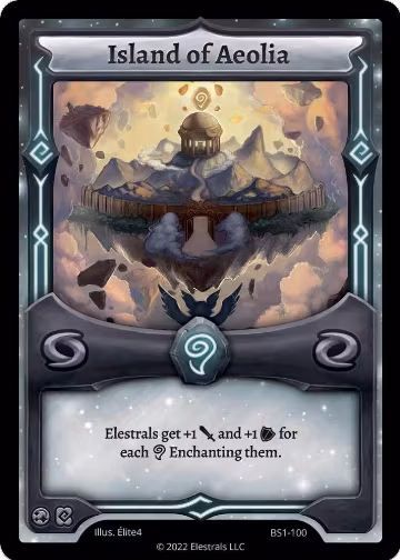 Island of Aeolia (BS1-100), Base Set [Kickstarter Edition] — Elestrals card price