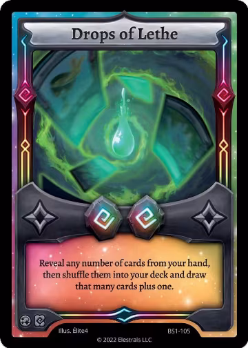 Drops of Lethe (BS1-105), Base Set [Kickstarter Edition] — Elestrals card price