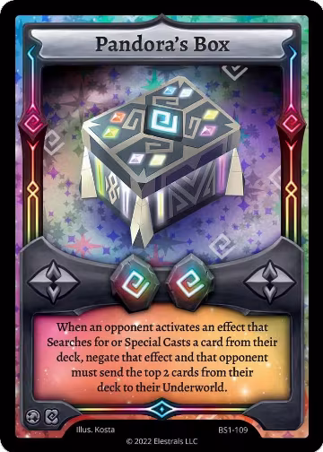Pandora's Box (BS1-109), Base Set [Kickstarter Edition] — Elestrals card price