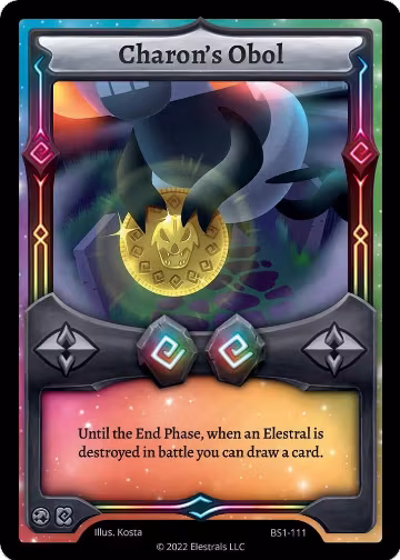 Charon's Obol (BS1-111), Base Set [Kickstarter Edition] — Elestrals card price