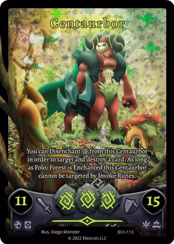 Centaurbor (Full Art) (BS1-113), Base Set [Kickstarter Edition] — Elestrals card price