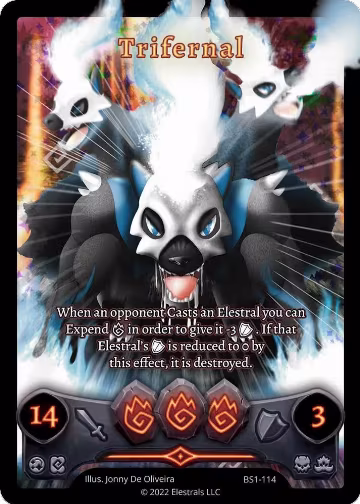 Trifernal (Full Art) (BS1-114), Base Set [Kickstarter Edition] — Elestrals card price