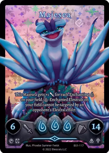 Majesea (Full Art) (BS1-117), Base Set [Kickstarter Edition] — Elestrals card price
