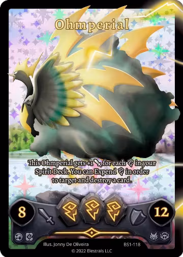 Ohmperial (Full Art) (BS1-118), Base Set [Kickstarter Edition] — Elestrals card price