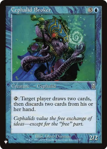 Cephalid Broker (71/350), The List Reprints — Magic card price