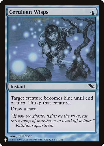 Cerulean Wisps (31/301), The List Reprints — Magic card price