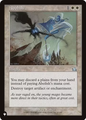 Abolish (1/143), The List Reprints — Magic card price
