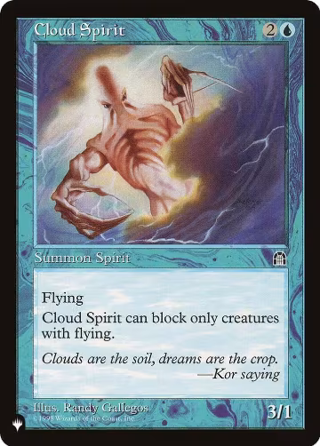 Cloud Spirit, The List Reprints — Magic card price