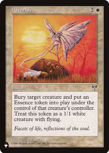 Afterlife, The List Reprints — Magic card price
