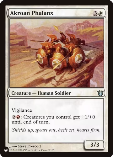 Akroan Phalanx (2/165), The List Reprints — Magic card price