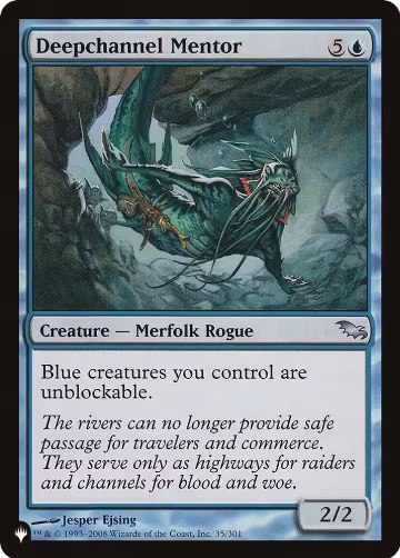Deepchannel Mentor (35/301), The List Reprints — Magic card price