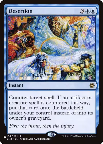 Desertion (107/221), The List Reprints — Magic card price