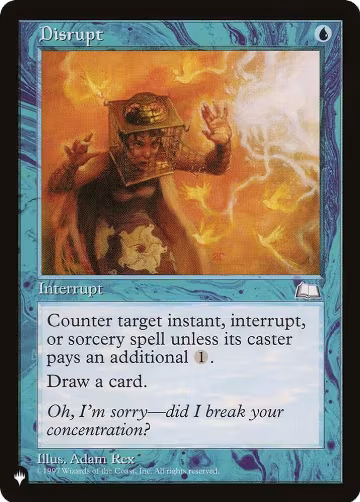 Disrupt, The List Reprints — Magic card price