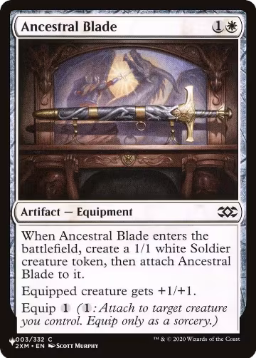 Ancestral Blade (003/332), The List Reprints — Magic card price