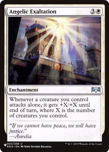 Angelic Exaltation (002/259), The List Reprints — Magic card price