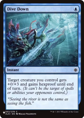 Dive Down (053/279), The List Reprints — Magic card price