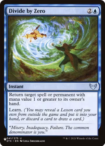 Divide by Zero (041/275), The List Reprints — Magic card price