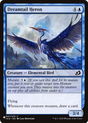 Dreamtail Heron (047/274), The List Reprints — Magic card price